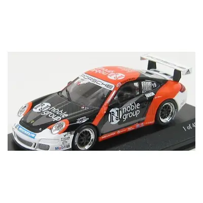 Minichamps Porsche 911 Gt3 N 19 Cup Carrera Cup Asia Macau 2007 R. Meins 1:43 Černá Oranžová