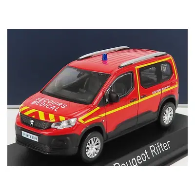 Norev Peugeot Rifter Pompiers Secours Medical 2019 1:43 Červená Žlutá