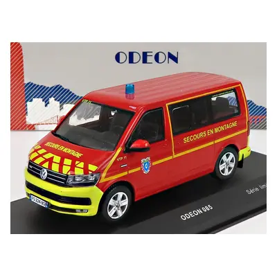 Odeon Volkswagen T6 Minibus Sapeurs Pompiers Sdis 2a Secours En Montagne 2015 1:43 Červená Žlutá