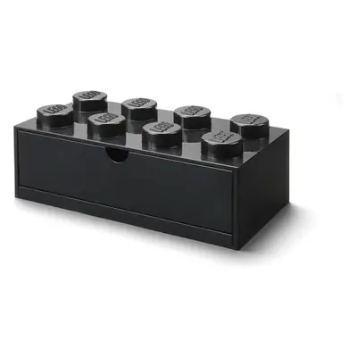 LEGO stolní box 8 se zásuvkou černý