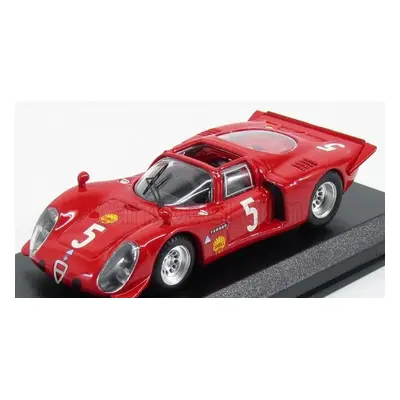 Best-model Alfa romeo 33.2 Spider N 5 Winner Montlhery 1969 Larrousse - Verrier 1:43 Red