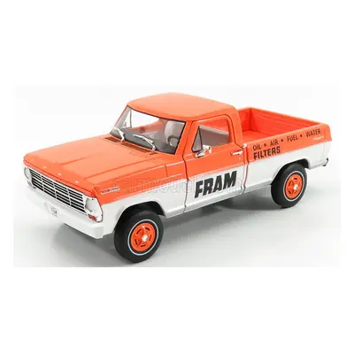 Greenlight Ford usa F-100 Pick-up Fram 1967 1:24 Oranžová Bílá