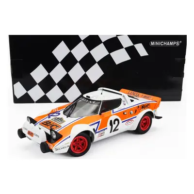 Minichamps Lancia Stratos Hf N 12 Rally Acropolis 1979 S.lambda - K.fertakis 1:18 Bílá Oranžová