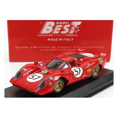 Best-model Ferrari 312p 3.0l V12 Coupe Team N.a.r.t N 57 1:43, červená