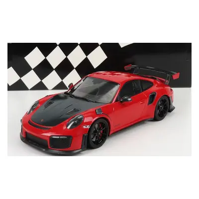 Minichamps Porsche Porsche 911 991-2 Gt2 Rs Coupe 2018 - Black Wheels 1:18 Červená Černá