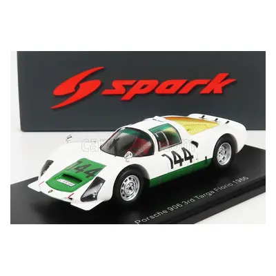 Spark-model Porsche 906 N 144 3rd Targa Florio 1966 V.arena - A.pucci 1:43 Bílá Zelená