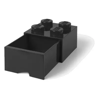 LEGO úložný box s šuplíkem 250x250x180mm - černý