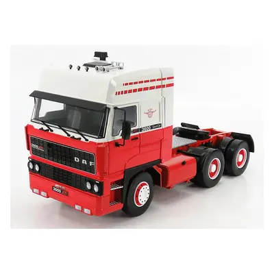 Road-kings DAF 3600 Space Cab Tractor Truck 3-assi 1986 1:18 Červená Bílá