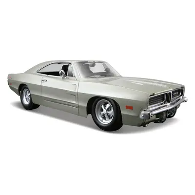 Maisto Dodge Charger R/T 1969 1:25 stříbrná