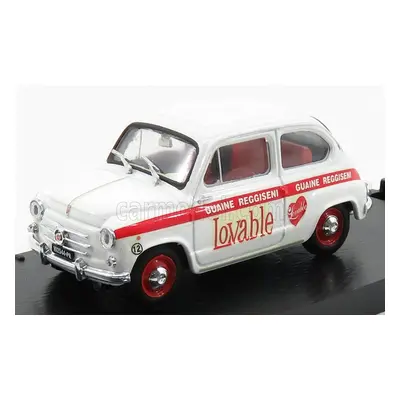 Brumm Fiat 600d - Abbigliamento Intimo Lovable 1965 1:43 Bílá Červená