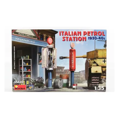 Miniart Diorama Garage Stazione Di Servizio - Italian Petrol Station 1930-40s 1:35 /