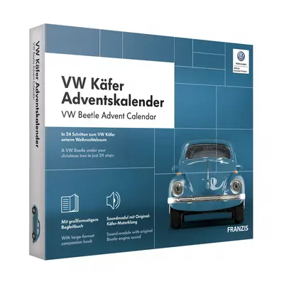 Adventní kalendář VW Brouk se zvukem 1:43, modrá