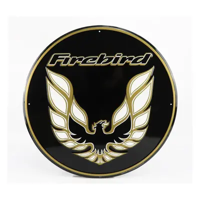 Edicola Accessories Metal Round Plate - Firebird Gm 1:1 Černá Zlatá Bílá