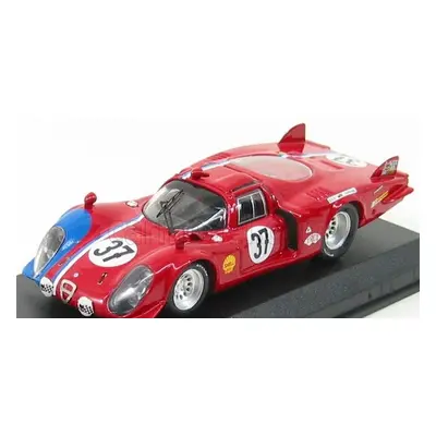 Best-model Alfa romeo 33.2 Coupe N 37 Le Mans 1968 Pilette - Slotemaket 1:43 Červená Modrá