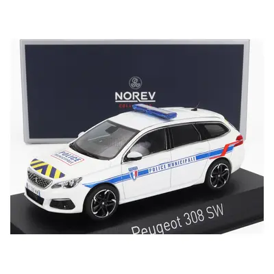 Norev Peugeot 308 Sw Station Wagon Police Municipale 2018 1:43 Bílá