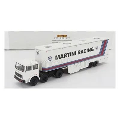 Brekina plast Fiat 691 T Truck Team Lancia Martini Racing Car Transporter 1970 1:87 Bílá