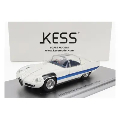 Kess-model Alfa romeo 6c 3000 Superflow I Pininfarina 1956 1:43 Bílá Modrá