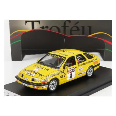 Trofeu Ford england Sierra Xr4 N 4 Rally Welsh 1987 M.lovell - R.freeman 1:43 Žlutá