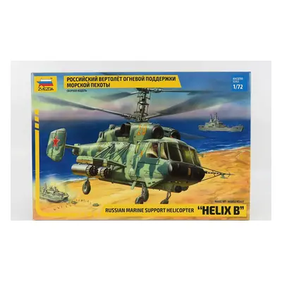 Zvezda Helicopter Helix B Military Russian Marine Support 1:72 /