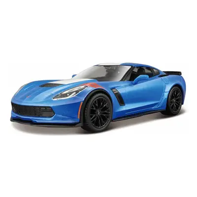 Maisto Corvette Grand Sport 2017 1:24 modrá metalíza