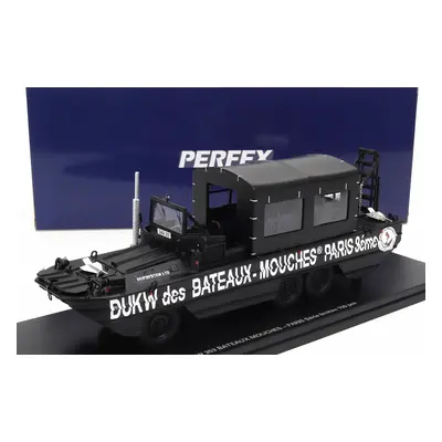 Perfex GMC Dukw Cckw 353 Truck Boat Bateaux Mouches Paris Anfibio Gommato 3-assi 1965 1:43 Black