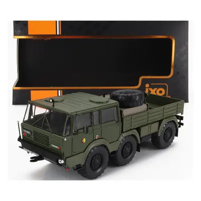 Ixo-models Tatra 813 Nva 6x6 Truck Cassonato Double Cabine 3-assi 1968 1:43 Vojenská Zelená