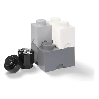 LEGO úložné boxy Multi-Pack černá, bílá, šedá - 4ks