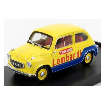 Brumm Fiat 600 Brodo Lombardi 1960 1:43 Žlutá Modrá