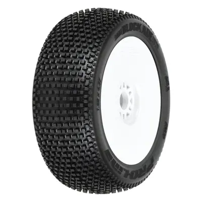 Pro-Line kolo 3.3", pneu Blockade S3 Buggy Tires, disk H17 bílý (2)