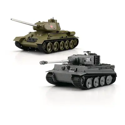 World of Tanks: 1/30 RC Tiger I + T-34/85 modely tanků v měřítku 1/30 s IR