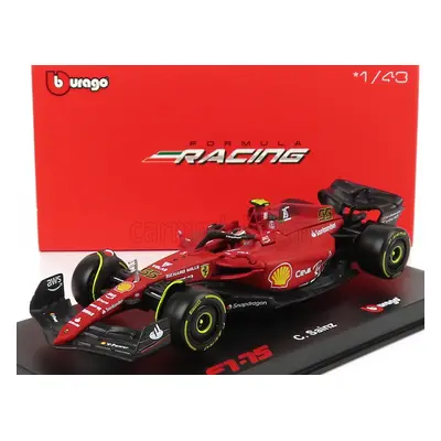 Bburago Ferrari F1-75 Scuderia Ferrari N 55 Season 2022 Carlos Sainz 1:43, červená