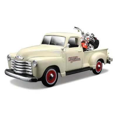 Maisto Harley-Davidson Custom - Chevrolet 3100 Pickup 1950, FLSTS Heritage Springer 2001 1:24