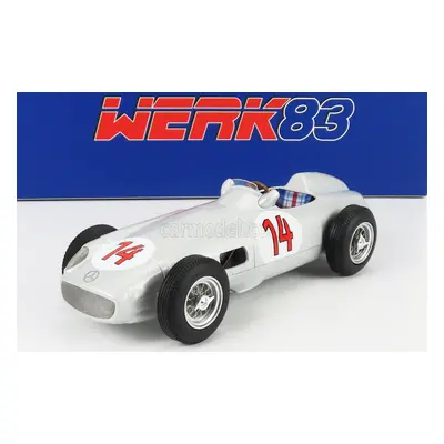 Werk83 Mercedes benz F1 W196 N 14 2nd Belgium Gp 1955 Stirling Moss 1:18 Silver