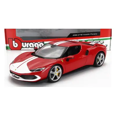 Bburago Ferrari 296 Gtb Assetto Fiorano 2022 1:18 Červená Bílá