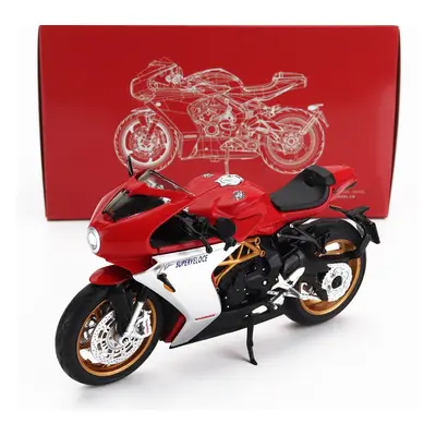 Cm-models Mv agusta 800 Superveloce 2022 1:18 Červená Stříbrná Černá