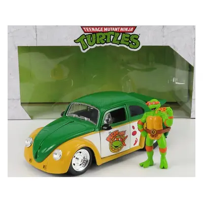 Jada Volkswagen Beetle 1962 - Michelangelo Ninja Turtles - Tartarughe Ninja 1:24 Žlutá Zelená