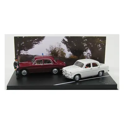 Rio-models Alfa romeo Set Alt Polizia 1956 - 1900 - Giulietta With Figures 1:43 Bordeaux White