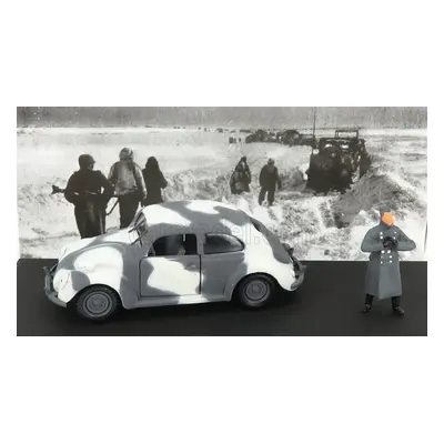 Rio-models Volkswagen Kdf Wehrmacht Winter 1941 With Figures 1:43 Vojenská Šedá Bílá