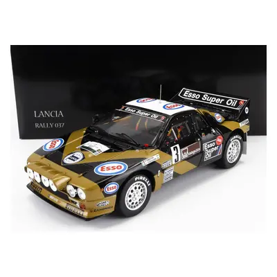 Kyosho Lancia 037 Grifone Esso N 3 Rally Targa Florio 1985 1:18, černozlatá