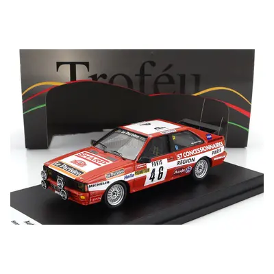 Trofeu Audi Quattro (night Version) N 46 Rally Montecarlo 1982 Henry Cochin - Morin 1:43 Červená