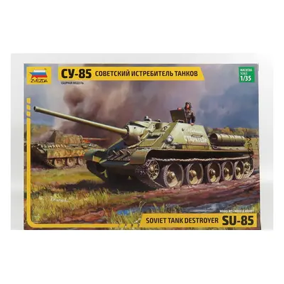 Zvezda Samohodnaya-ustanovka Su-85 Soviet Tank Destroyer 1943 1:35 /