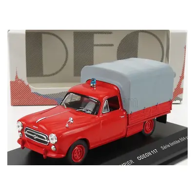 Odeon Peugeot 403 Pick-up Closed Sapeurs Pompiers 1967 1:43 Červená Šedá