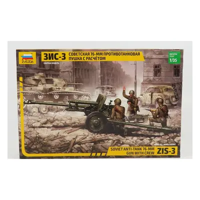 Zvezda Accessories Military Soviet Anti-tank 76-mm Gun With Crew 1:35 /