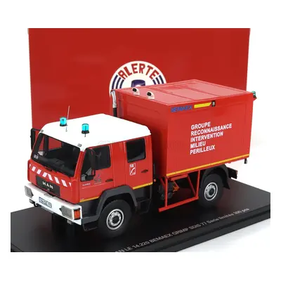 Alerte MAN Le 14.220 Truck Double Cabine Bemaex Grimp Sdis 77 Sapeurs Pompiers Groupe Reconnaiss