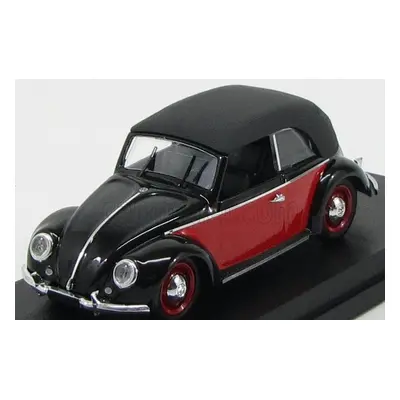 Rio-models Volkswagen Beetle Cabriolet Closed Karmann 1949 1:43 Červená Černá