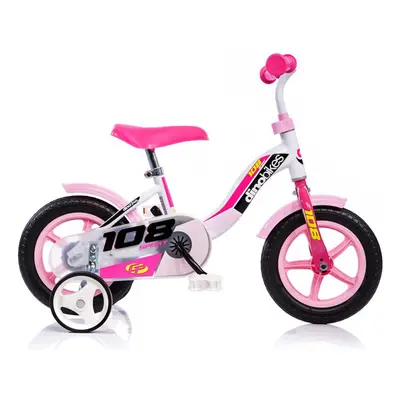 DINO Bikes - Dětské kolo 10" růžové