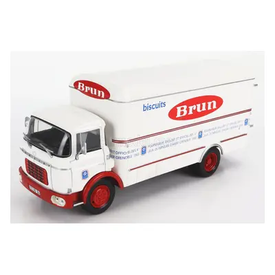 Edicola Berliet Gak Truck Biscuit Brun 2-assi 1959 1:43 Bílá Červená