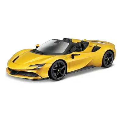 Bburago Ferrari SF90 Spider 1:18 žlutá metalíza