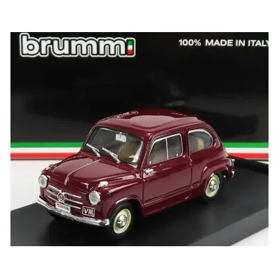 Brumm Fiat 600 Polizia Stradale 1955 1:43 Bordeaux