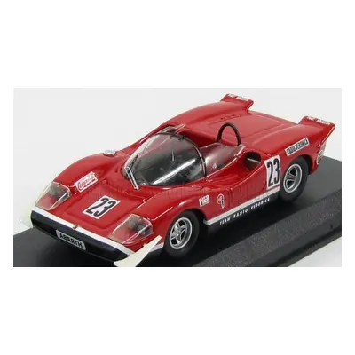 Best-model Fiat Abarth 2000s Spider Team Radio Veronica N 23 Silverstone 1969 E.swart 1:43 Red